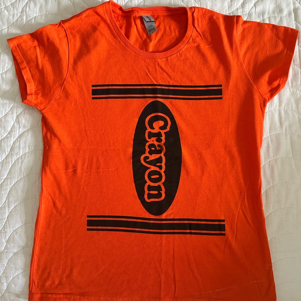 Gildan Kids Bright Orange Crayon Tee